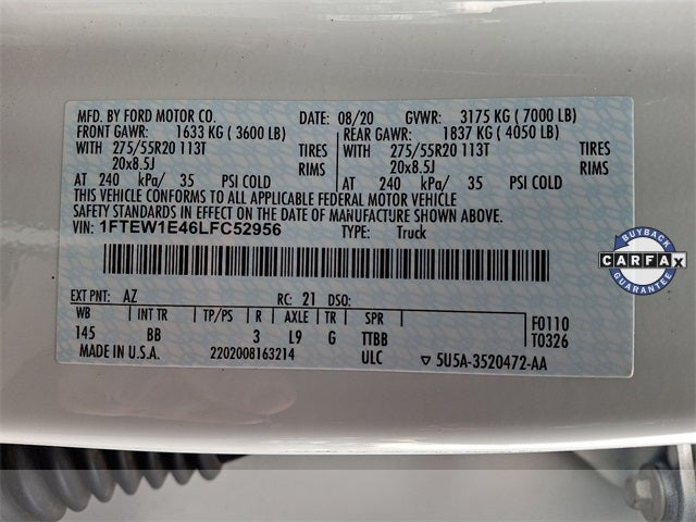 2020 Ford F-150 Platinum