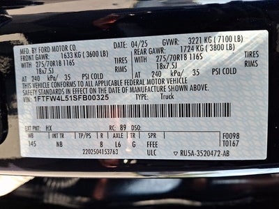 2025 Ford F-150 Tremor