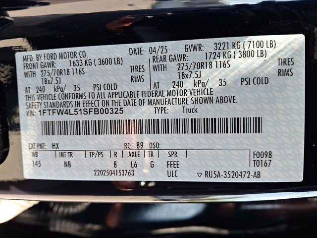 2025 Ford F-150 Tremor