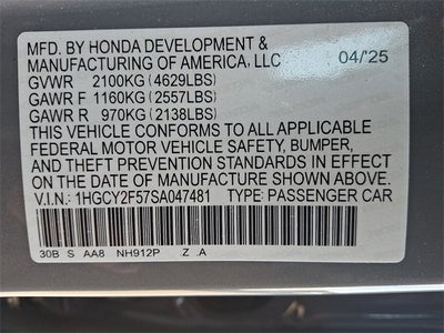 2025 Honda Accord Hybrid Sport