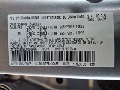 2020 Toyota Tacoma TRD Off-Road V6