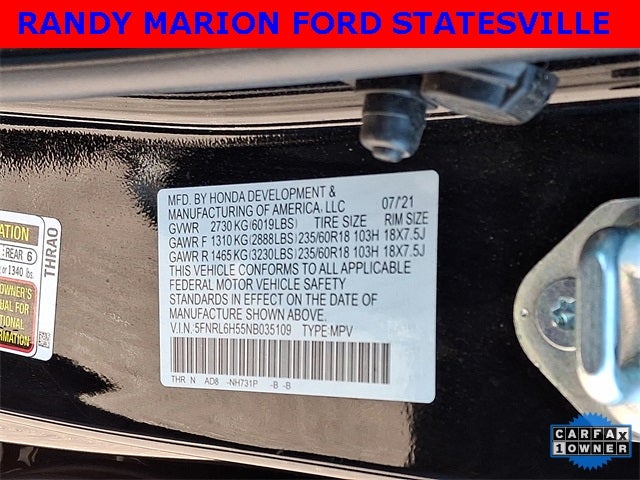 2022 Honda Odyssey EX