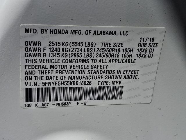 2019 Honda Pilot EX-L