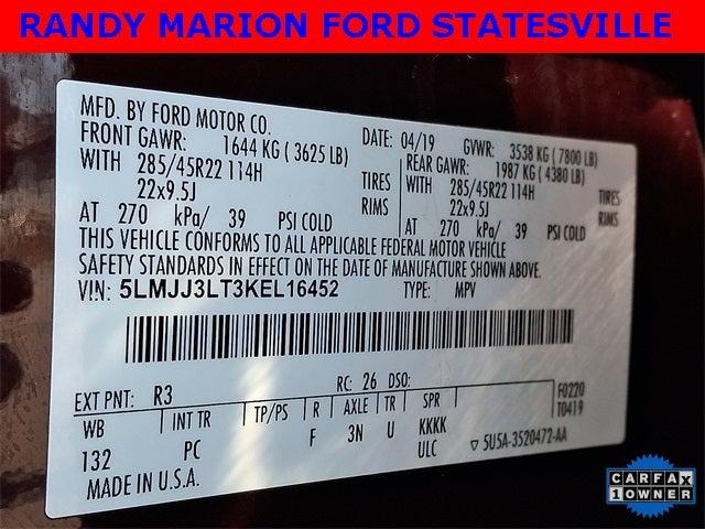 2019 Lincoln Navigator L Reserve