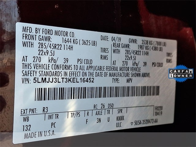 2019 Lincoln Navigator L Reserve