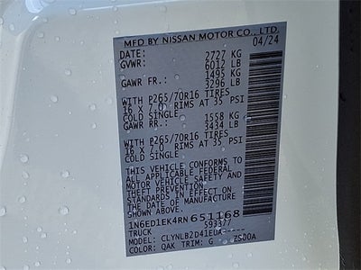 2024 Nissan Frontier SV