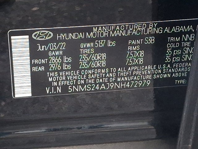 2022 Hyundai Santa Fe SEL