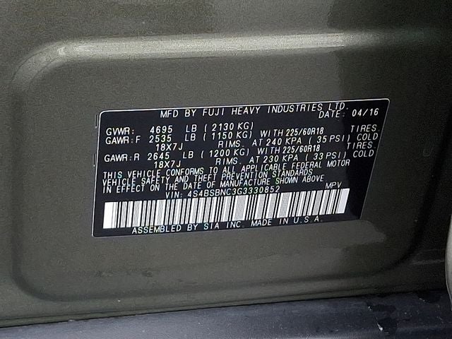 2016 Subaru Outback 2.5i Limited