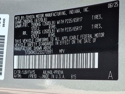 2025 Toyota Sienna LE 8 Passenger