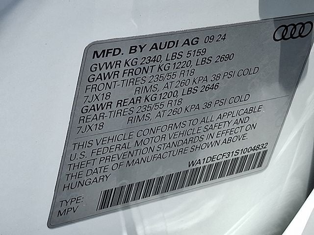 2025 Audi Q3 Premium S Line quattro