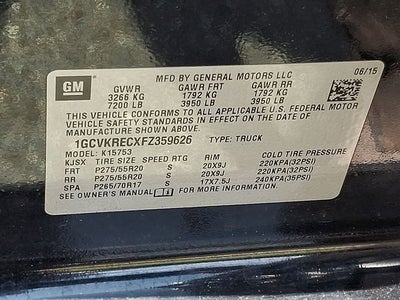 2015 Chevrolet Silverado 1500 LT LT1