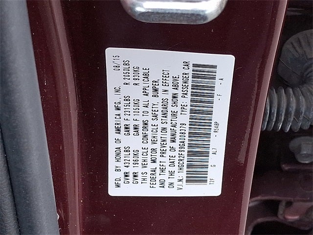 2016 Honda Accord EX-L w/Navigation and Honda Sensing