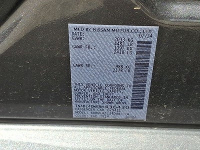 2024 Nissan Altima 2.5 SV