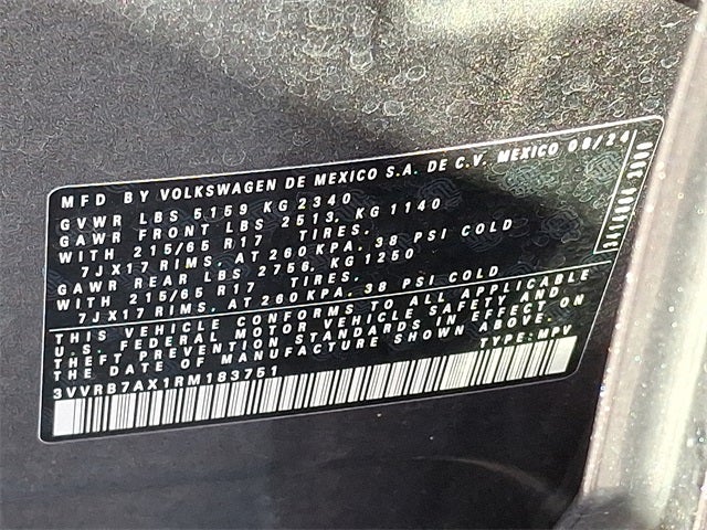 2024 Volkswagen Tiguan 2.0T S