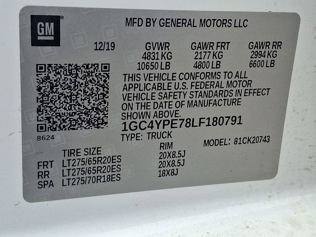 2020 Chevrolet Silverado 2500 HD LTZ