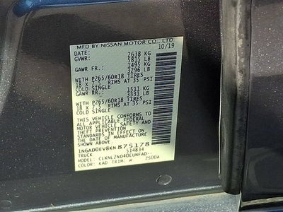 2019 Nissan Frontier SV
