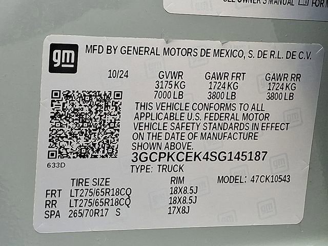 2025 Chevrolet Silverado 1500 Custom Trail Boss