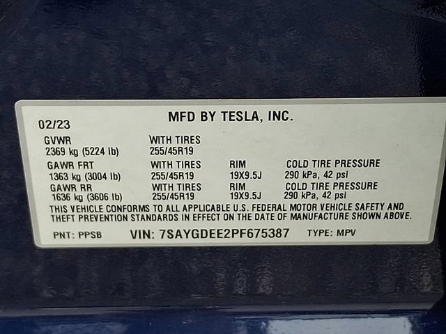 2023 Tesla Model Y Long Range