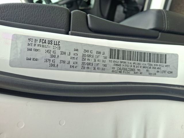 2020 Jeep Grand Cherokee Limited 4x4