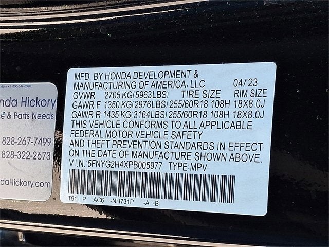 2023 Honda Pilot 2WD EX-L 8 Passenger