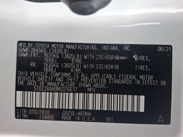 2021 Toyota Highlander LE