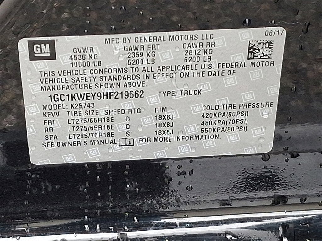 2017 Chevrolet Silverado 2500 HD LTZ