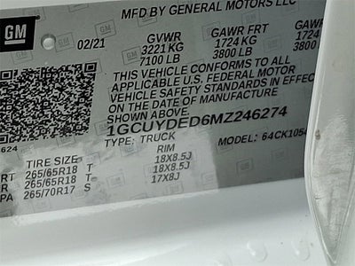 2021 Chevrolet Silverado 1500 LT