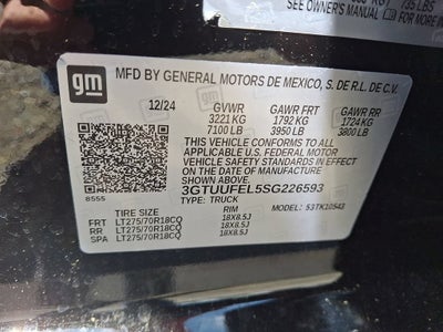 2025 GMC Sierra 1500 AT4X