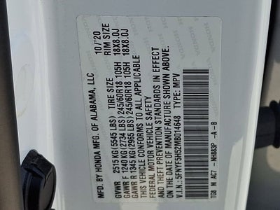 2021 Honda Pilot EX-L