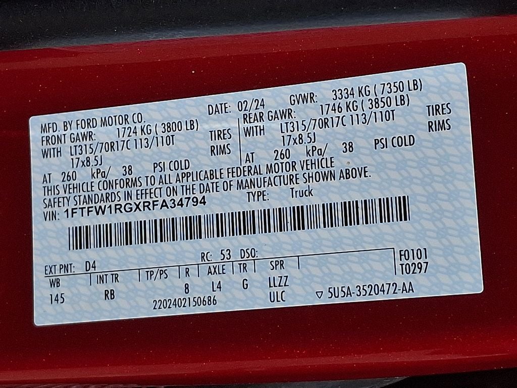 2024 Ford F-150 Raptor