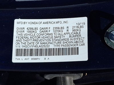 2020 Honda Accord EX