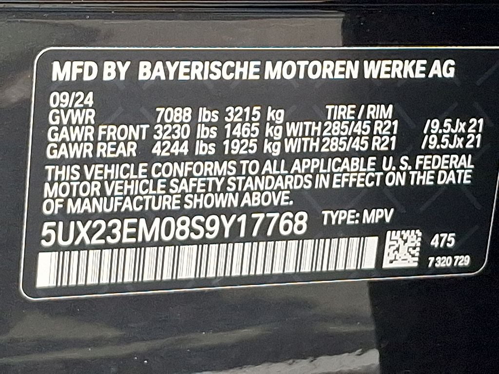 2025 BMW X7 xDrive40i